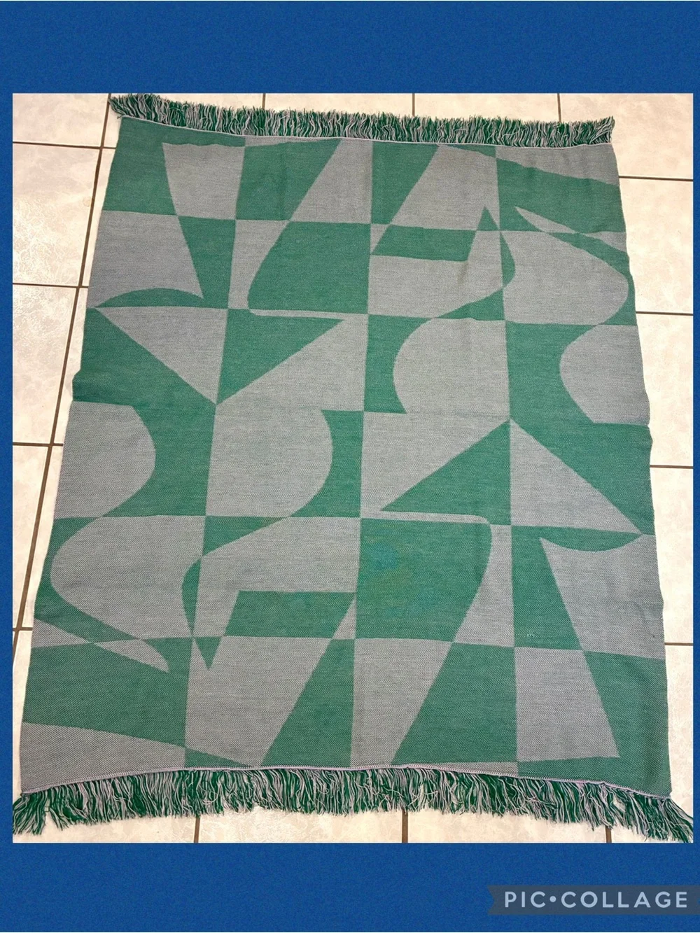 Manychat x Berq Studio Ltd Edition Woven Fringed Throw Blanket with Carry Strap